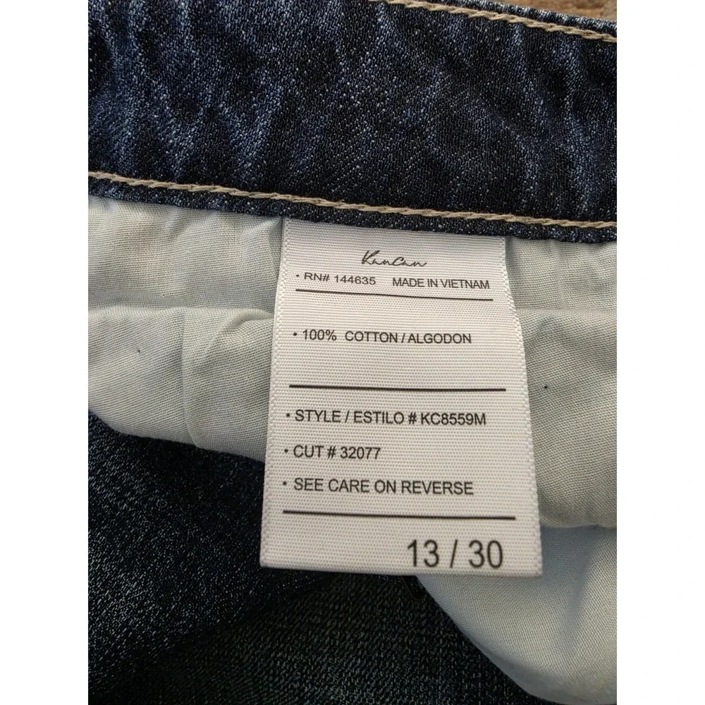 Kancan‎ Dark Wash Jeans Hi Distressing Size 13 / 30  Thrashed